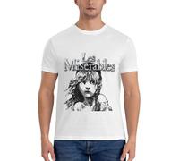 Tang's lifestyle Les-Miserables-Logo-T-Shirt-Tshirts-for-Men-Mens-Graphic-t-Shirts-Funny-Mens-Graphic White
