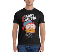 Tang's lifestyle Men-s-T-Shirts-Duck-Helmet-Novelty-100-Cotton-Tee-Shirt-Short-Sleeve-Barry-Sheene-T Black