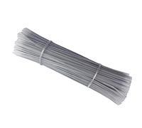 Tangser 500 Pack 6 Inch Clear Plastic Twist Ties - Reusable Twisty Ties for Cords, Garbage Bags, Gardening and More - Durable, Flexible and Coated for Long-Lasting Use
