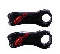 TANGSIYANG Bike Stem 1 Pcs Full Carbon Fibre Stem Bike Mountain Road Bicycles Stems Cycling Parts Length 60/70/80/90/100/110/120/130mm Red 3K Gloss(6 Degree 80mm)