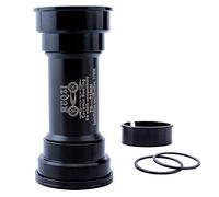 TANGSIYANG Bottom Bracket Bicycle Bike Ceramic Axis Bottom Bracket Press Fit BB Screw/Thread Type Tooth Plate(Press fit BB Black)