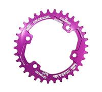 TANGSIYANG Chainring Chainring Round 30T/32T/34T/36T/38T Tooth 96 BCD Narrow Wide Cycling Bike Bicycle Chainwheel(30T,Purple)