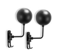 TANGSIYANG Helmet Holder 1/2Pcs Wall Mounted Helmet Holder Stainless Steel 180° Rotation Motorcycle Helmet Rack With Double Hook Bike Helmet For Motorcycle Bicycle Helmets Helmet Stand(2pc)