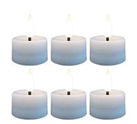 TANGSIYANG Led Candles 6/1Pcs LED Candles Light Flameless Flickering Tea Lights Table Candle Lamp Wedding Anniversary Decor(3PCS,Warm White)