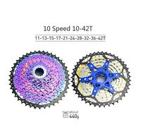 TANGSIYANG Speed Cassette 8 9 10 11 12 Speed MTB Cassette 40/42/50T Mountain Bike Sprocket Rainbow Bicycle Freewheel Flywheel(10S 42T Rainbow)