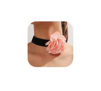 tanguan Flower Choker Necklace for Women Vintage Rose Flower Necklace Velvet Ribbon Camellia Floral Choker Necklaces Elegant Summer Necklace Jewelry for Retro Weddings 90s Costume Parties Holiday