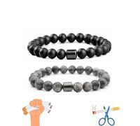 tanguan Quit Smoking Bracelet Women Men Quit Smoking Bracelet Handmade Adjustable Beaded Bracelet Effective Therapy Spiritual Stress Relief Anxiety Quit Vaping Aid Bracelet Jewelry, One Size, Stone