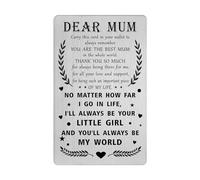 Tangvo Mothers Day Card for Mum from Daughter - Best Mum Ever Gifts - Mum Birthday Wallet Card, Proud Mum from Daughter, Mother Christmas Presents