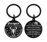 Tangvo Zodiac Sign Gifts - 12 Constellations Keychain - Zodiac Birthday, Astrology Lovers Presents