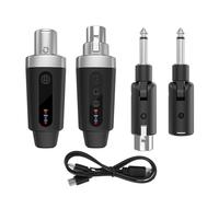 Tangxi 2.4G Wireless Microphone System with Durable Design for Dynamic Microphones and Instruments for Outdoor Performances (1-to-1)
