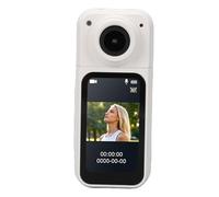 Tangxi 2.7K Mini Body Camera，Thumb Size Wearable and Magnetic Portable Camera with Audio and Video Recording,12MP 170 Degree Angle 1.47 Inch Color Screen for Work Travel Walking (White)