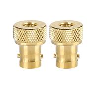 Tangxi 2 Pcs Gold BNC Female To SMA Male Convert Adapter Connector RF Coaxial Adapter Connector