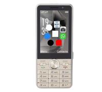 Tangxi 4G Unlocked Phone, Loud Sound Large Keys Mobile Phone with 3.5 Inch HD Color Touch Screen Supports Dual SIM Card (Gold)