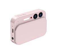 Tangxi 4K Digital Camera, 64MP HD Sliding Cover Touch Screen CCD with AF Auto Focus Lens, for Entertainment Vlog Photography Student Beauty Selfie (Pink)
