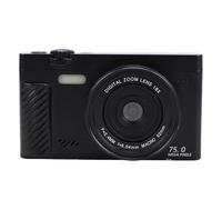 Tangxi 4K Digital Camera, 75MP 18X Zoom WiFi Mirrorless Camera with 3.0 Inch Flip Screen, Autofocus Video Camara with APP Beautify Function for Travel Landscape Portrait (Black)