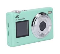 Tangxi 4K Digital Camera, Camera for Kids, UHD 48MP Point and Shoot Digital Cameras 16X Zoom Anti Shake Compact Dual Screen Beauty Filters, for Boys Girls Students (Green)