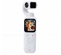 Tangxi 4K Vlogging Camera with 330° Smart Face Tracking, Portable Handheld Action Camera 75MP 1.72 Inch Touch Screen Supported APP, for Vlog Skiing Diving Hiking (White)