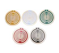 Tangxi 5PCS Polarizing Disk, Passive Multi Frequency Oscillator Polarization Energy Disk Feng Shui Set for Home Car