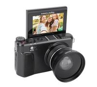 Tangxi 88MP Digital Camera, 8K Video 18X Optical Zoom Camera with 3" 180° Flip Screen WiFi, for Photography Vlogging Content Creation (Black)