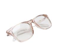 Tangxi AI Translator Smart Glasses, Real Time Translation 144 Languages AI Translation Touch Voice Remote Control Music IP65 Water Proof Transparent, for Travel Business (Pink and White Frame)