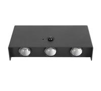 Tangxi Battery-Powered Wall Lamp, Motion Sensor LED Wireless Wall Lamp Up and Down Lighting Touch Switch 6W for The Living Room (Black)