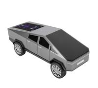 Tangxi Bluetooth Pickup Truck Replica Portable Speaker,with Display Screen HD Sound FM Radio Built in Microphone Hands Calling LED Party Light Surprise Gift, for Car Lovers (Gray)