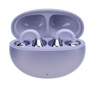 Tangxi Bluetooth Translator Earbuds, 144 Languages Online Translation Earphones with Bluetooth 5.49, ANC, Touch Control, for Music Calling Travel Business (Purple)