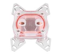 Tangxi CPU Water Cooling Block, G1/4" Computer CPU Water Cooler Block Red Copper Base POM Cover for AM4