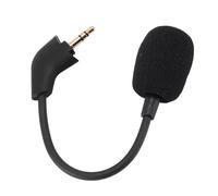 Tangxi Detachable Microphone, 3.5mm Bent Plug Omnidirectional Mic Supports 360 Degree Rotation, Noise Cancelling Flexible Arm Replacement Mic for Cloud Wired Headset