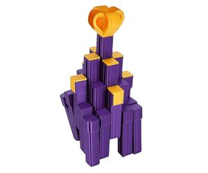 Tangxi Educational 3D Puzzle Box Toy for Stimulating Spatial Reasoning, Logic, and Creativity (Purple and Bright Gold)