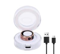 Tangxi Fitness Tracker Smart Ring for Women & Men, Smart Health Ring with Charging Box, 5ATM Water Proof & Support Photo Taking, for Running Cycling Walking (10#)