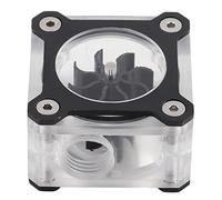 Tangxi G1/4 X 3 Water Cooling Meter Transaprent Computer Water Meter Indicator PMMA + Aluminium Alloy Material for PC (Black LR063682)