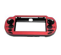 Tangxi Game Console Protective Case for 1000 PSV 1000 - Sturdy Aluminum Alloy Shell with Sandblasted - Guard Against Drops and Scratches - Easy Installation and Removal (Red)