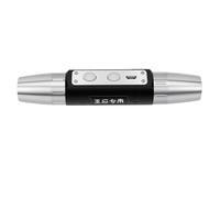 Tangxi Gemstone Flashlight Strong Illumination for Jewelry Identification On the Go Stainless Steel USB Rechargeable for Business Use (Black)