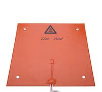 Tangxi High Temperature Heating Pad 12V 220V 3D Printer Accessories Silicone Hot Bed 120W 200W 600W 750W (Orange 310 * 310mm