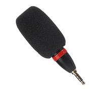 Tangxi Mini Microphone for Phone Excellent for Video Production, Small Size and Sturdy Structure, Omnidirectional Mic for Professional Interview, 3.5mm Jack, Black Color, Suitable for Small Video