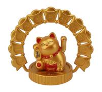 Tangxi Parking Plate Cartoon Folding Plate Solar Powered Temporary Parking Card Plate for Car with 40 Adhesive Number Stickers (Champagne Smile Cat)