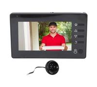 Tangxi Peephole Viewer Door Camera, 4.3 Inch 720P HD Screen 145 Degree Wide Angle with 940nm Night Vision Light and 1800mAh Battery, for Home Security Easy Installation No Wiring