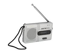 Tangxi Portable AM/FM Transistor Radio with Loud Speaker, Battery or USB Powered - Compact Emergency Radio, for Home Outdoor