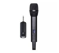 Tangxi Professional Wireless Handheld Microphone System with Dynamic Coil Core for Karaoke Singing, 2.4G Transmission Mic Set for Wedding Party Speeches, Black (1 Receiver and 1 Microphone)