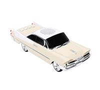 Tangxi Retro Classic Car Bluetooth Speaker, Portable Wireless Car Model Speaker with LED Light Built in Microphone, USB, Portable Enthusiasts (Beige)