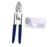 Tangxi Rustproof Stainless Steel Wire Rope Crimper for Deck Railings Aluminum Loop Sleeves 150Pcs Kit