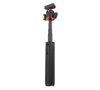 Tangxi Selfie Stick Tripod, Extendable Aluminum Alloy Magnetic Stand with Dual Clamps and Double Locking Mechanism for ACTION 3 4 5 PRO Camera, Cold Shoe Mount and 53cm Extension