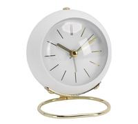 Tangxi Small Desk Alarm Clocks,Retro Backlight Cute Simple Design Small Desk Clock Night Light,Silent Non Ticking,Battery Powered,for Decor Bedrooms Travel Kitchen (12x11x8.3cm / 4.72x4.33x3.27in)