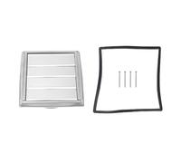 Tangxi Square Stainless Steel Wall Vent Exhaust Hood with Upgraded Mesh Filter for Dryer Vent Outdoor Air Ventilation 1 X Dryer Cover, 1 X Sealing Gasket, 4 Fixing Screws (125MM (5inch))