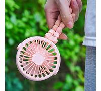 Tangxi Stod Cooling Fan, Pram Fan Calm Clamp/Holder on Battery -operated Portable USB Lightweights Flexible for Camping for Cribs (Pink)
