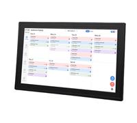 Tangxi Touch 15.6" Digital Calendar Chore Chart，1080P Full HD Interactive Touchscreen Smart Family Planner Digital Calendar Wall，for Family Schedules Wall Desktop Mount (UK Plug)