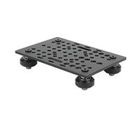 Tangxi Universal Black Aluminum Portal Board for Printers, Universal Linear Guide for Gear Hobbing Machines (Board with 4 Plastic Pulleys and Bearings)