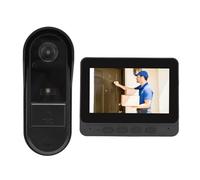 Tangxi Video Doorbell, 1080P 170° Wide Angle Two Way Talk Wireless Night Vision Doorbell, IP66 Water Proof Anti Theft Video Intercom System with 4.3 Inch Screen for Home