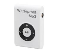 Tangxi Water Proof MP3 Player, IPX8 Water Proof Music Player 8GB Memory Multifunctional Portable Underwater Music Player with Headphone, for Diving Surfing Running Skiing Kayaking (White)